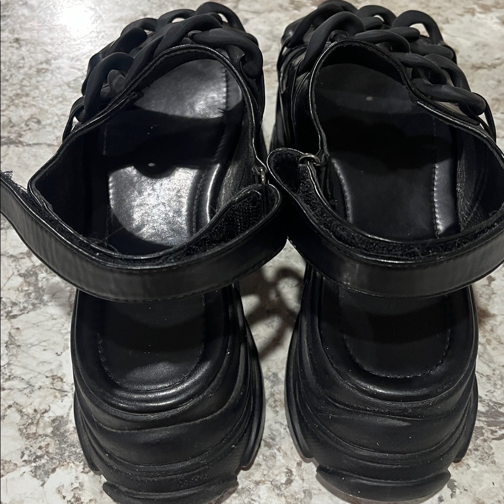 AZALEA WANG SKYLER PLATFORM SANDALS SIZE 10 - Picture 9 of 17